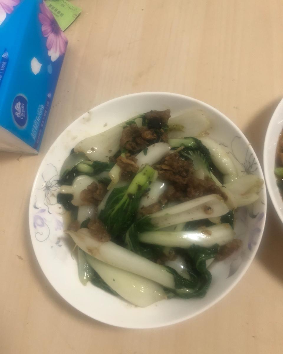 猪油渣炒青菜