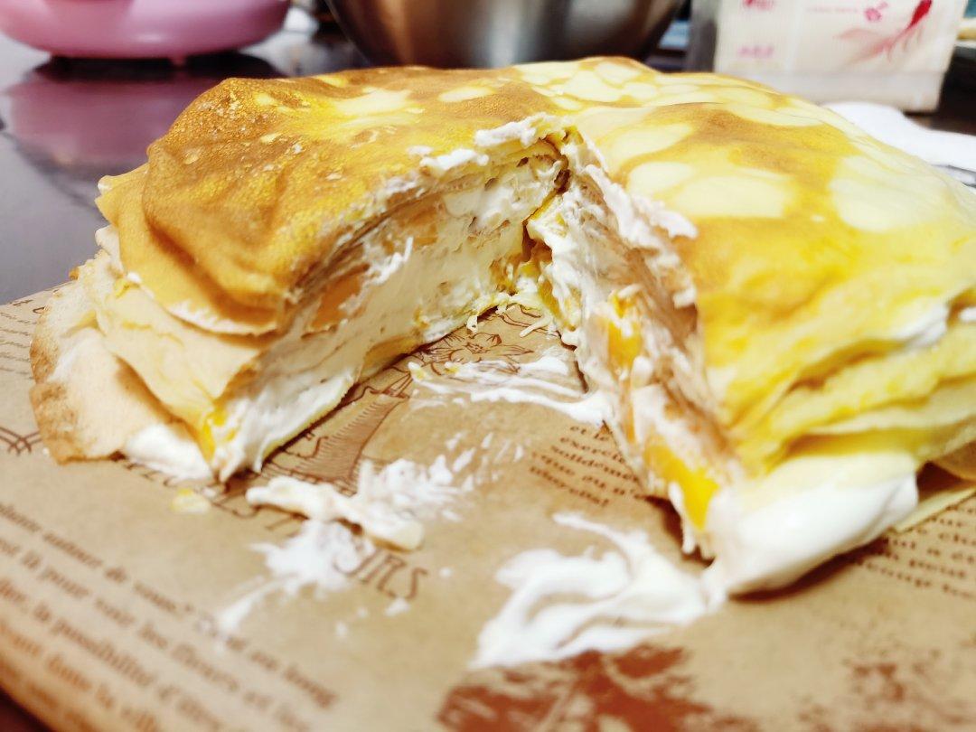 芒果千层蛋糕，100%成功告别煎皮无能