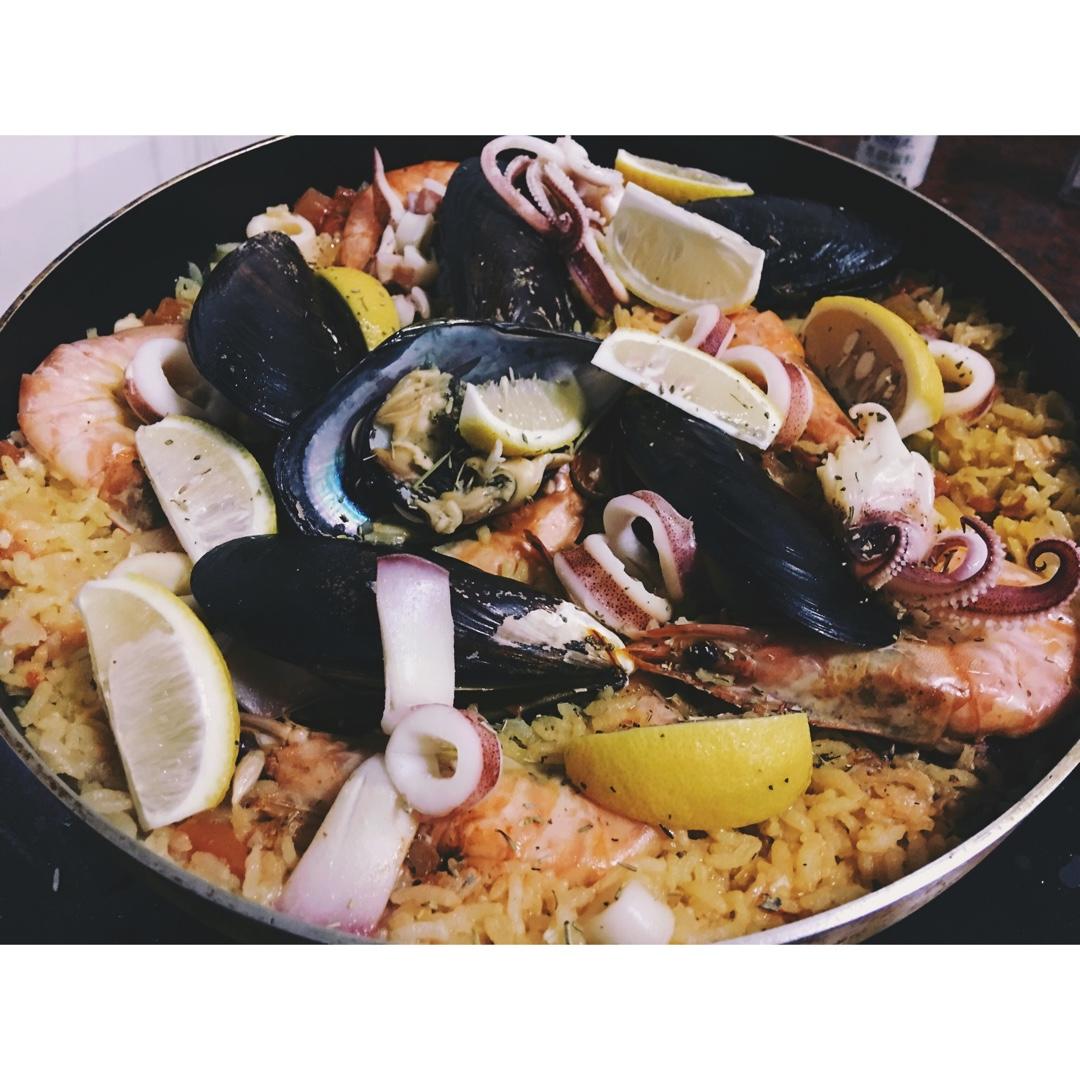 【曼食慢语】Seafood Paella 西班牙海鲜饭