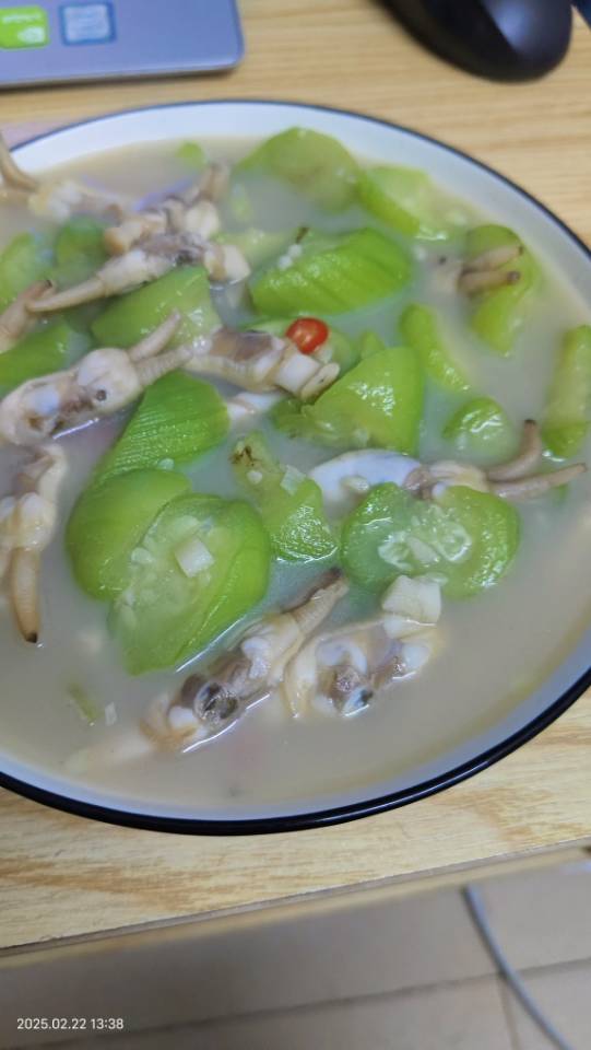 丝瓜炒蛏子