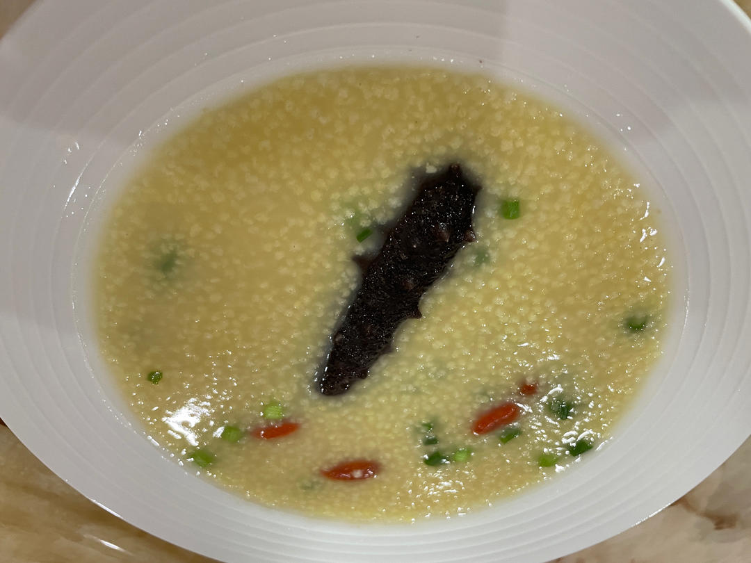 海参小米粥
