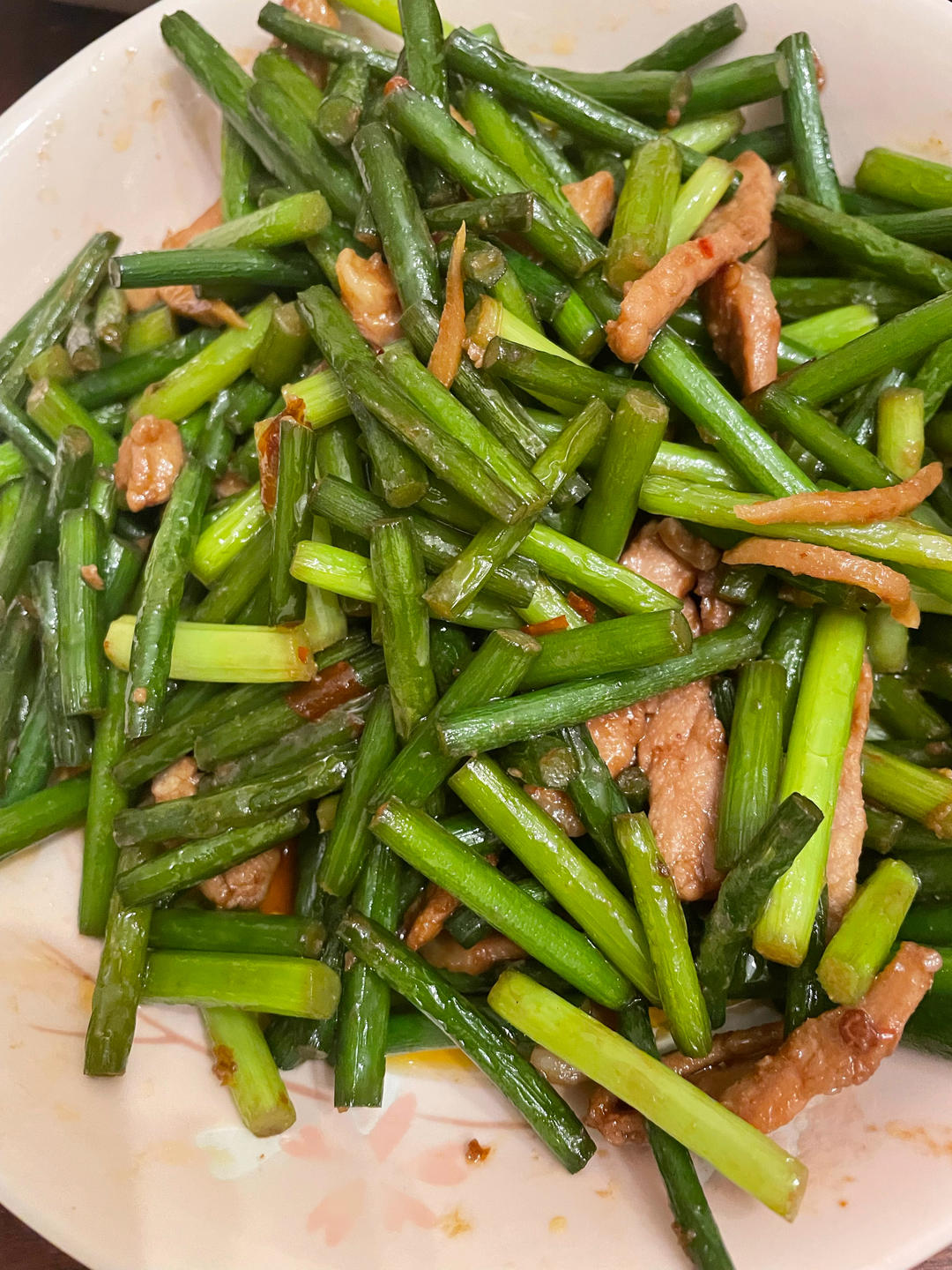 蒜薹炒肉丝