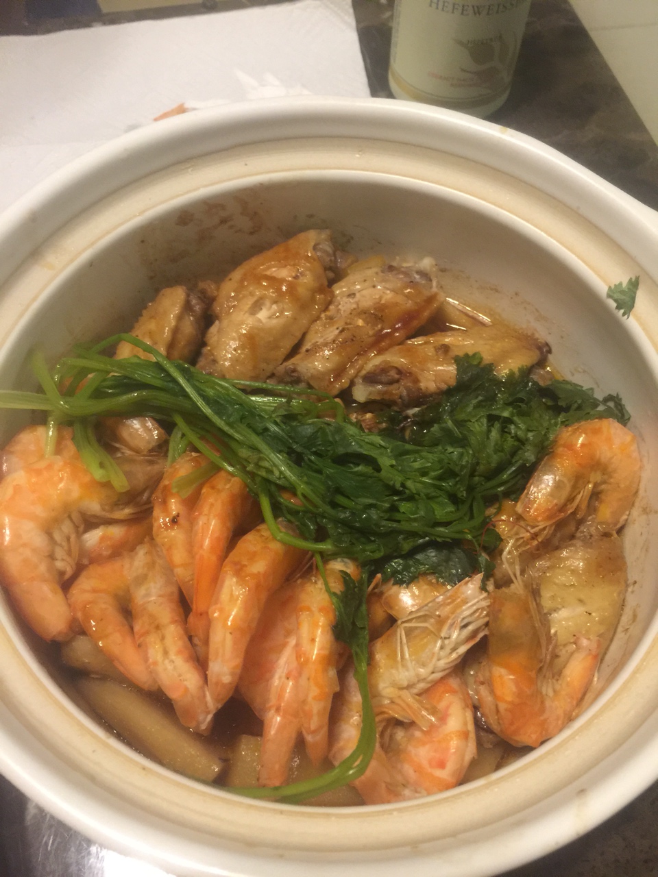 酱焖鸡翅海鲜锅
