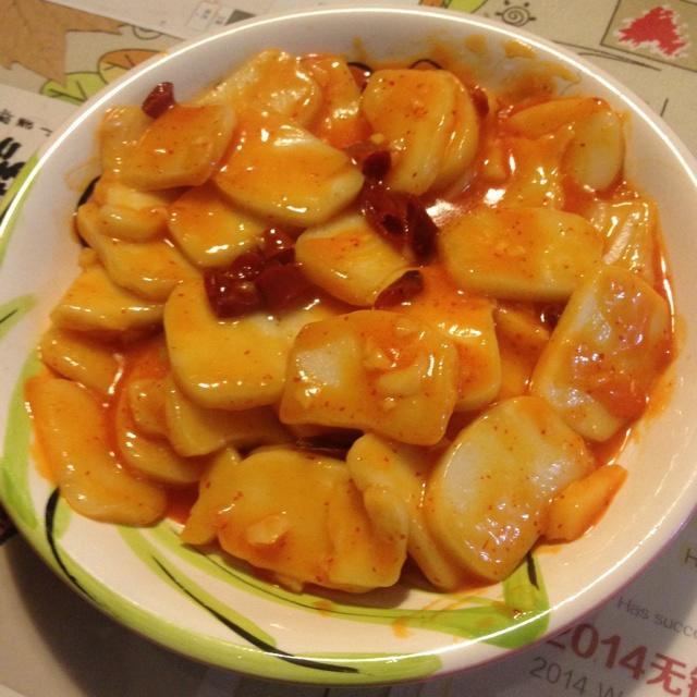 简易炒年糕的做法