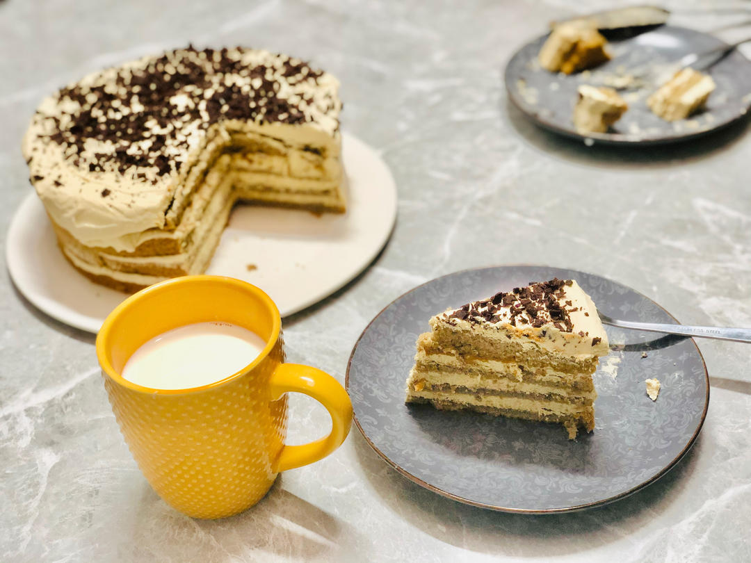 ✔️高级感|咖啡咸奶油蛋糕🍰口感味道绝佳