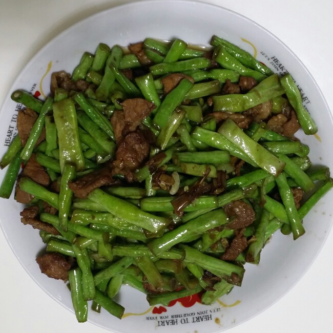 菜豆角炒肉的做法