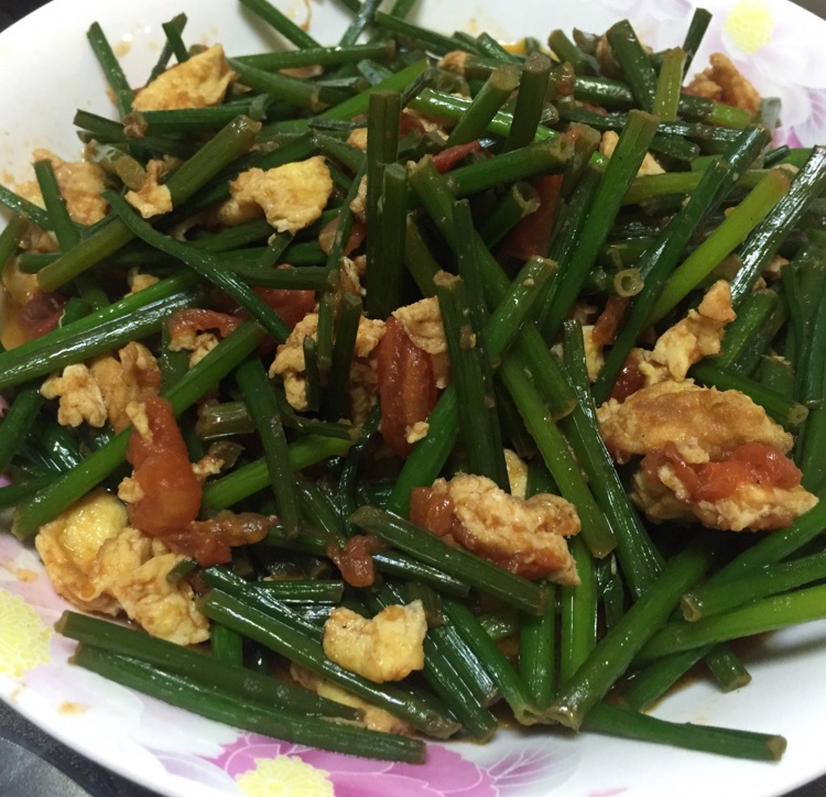 韭苔炒鸡蛋