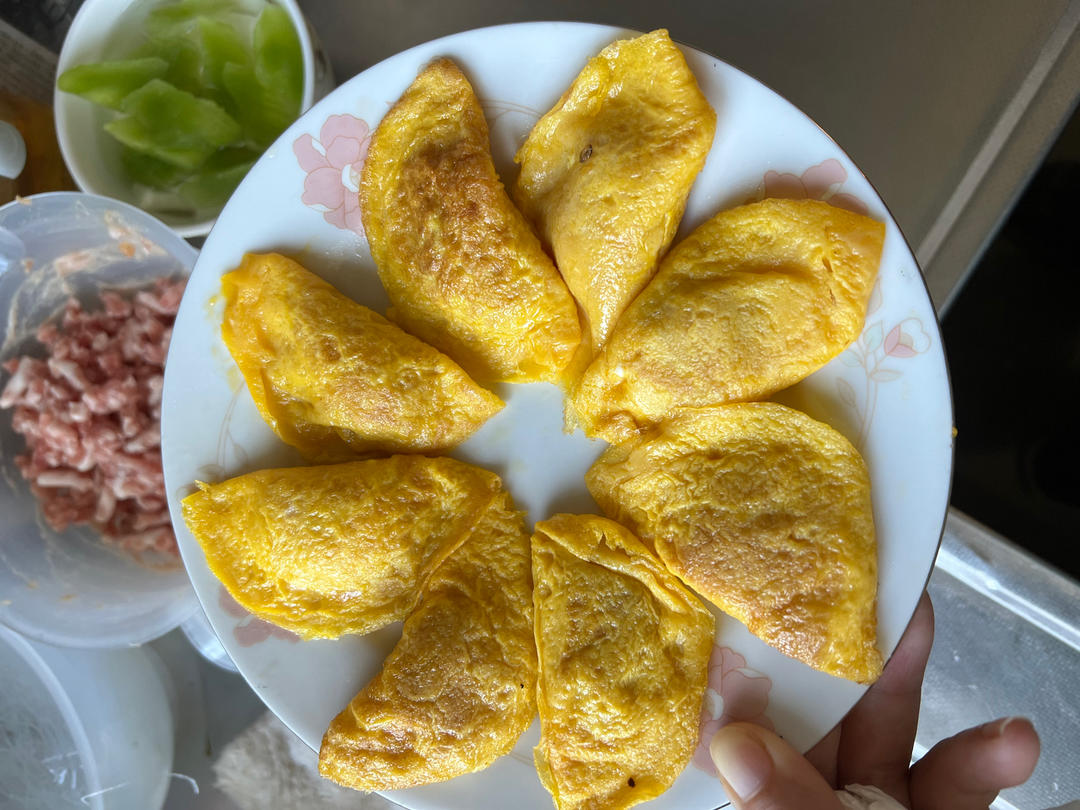 鲜肉蛋饺