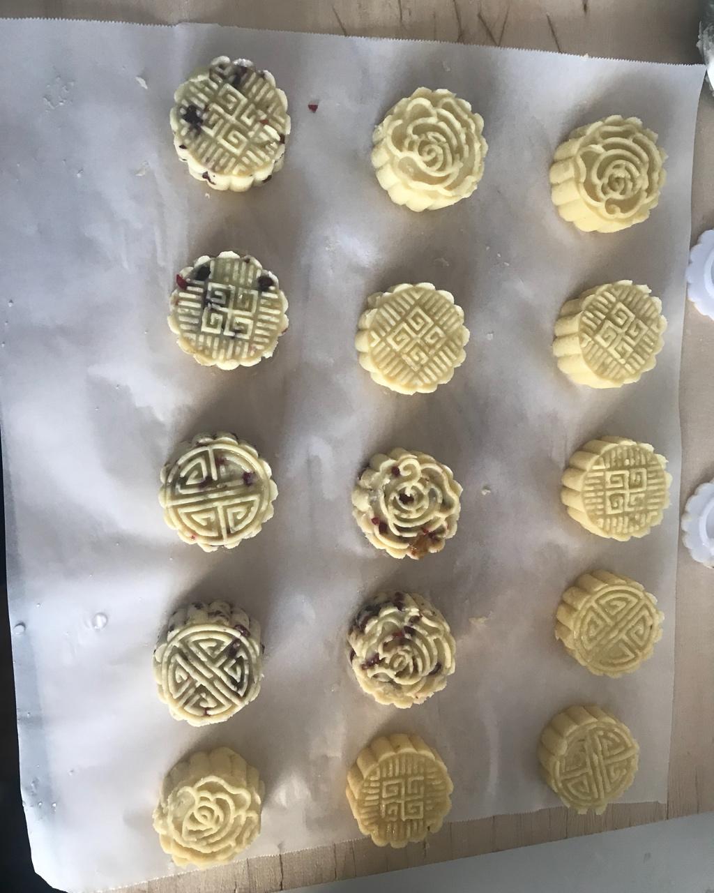 蔓越莓绿豆糕