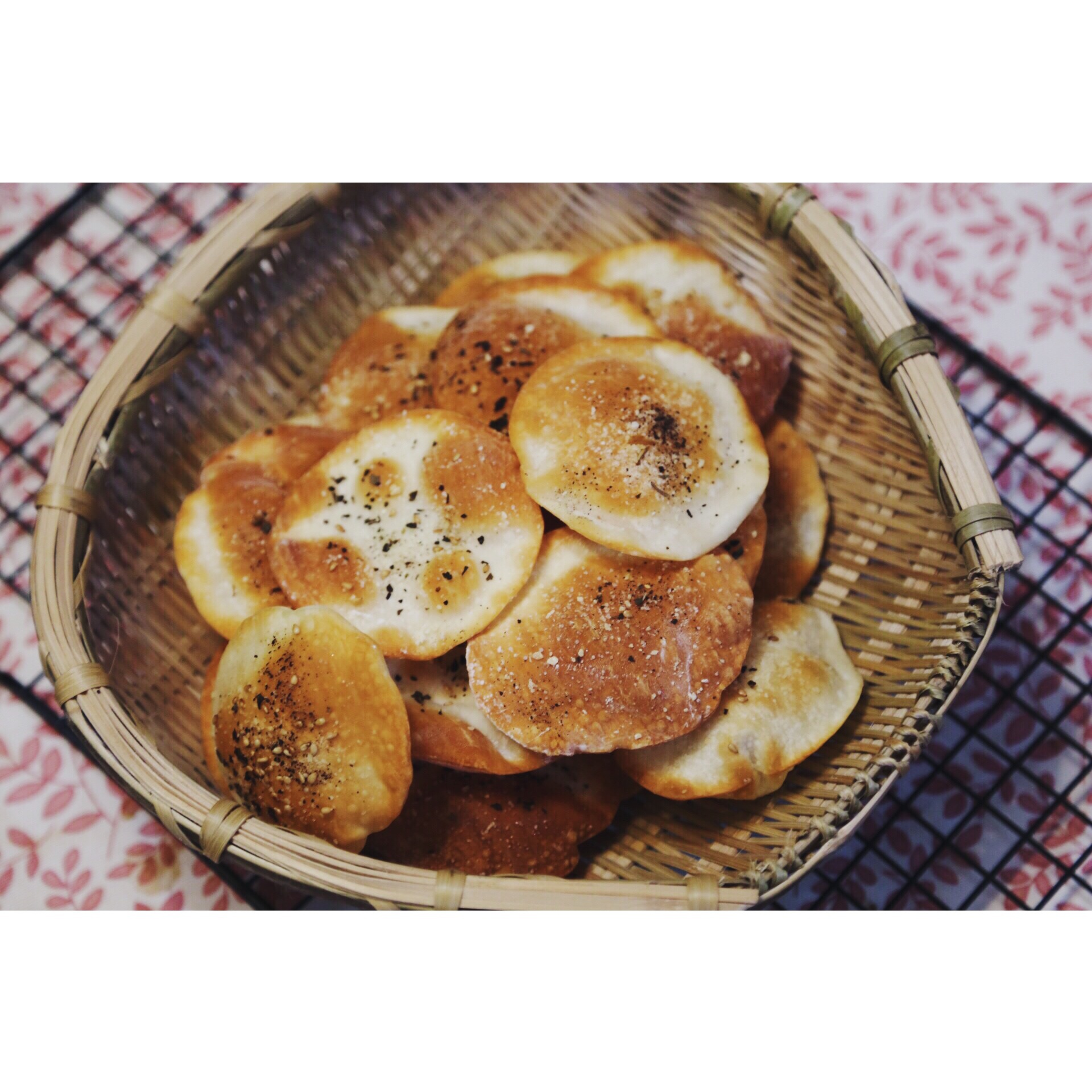 小熹做的香烤饺子皮