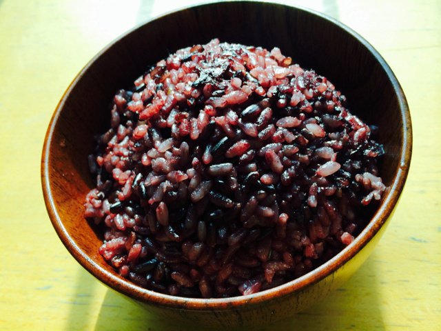 yang二胖做的黑米杂粮饭