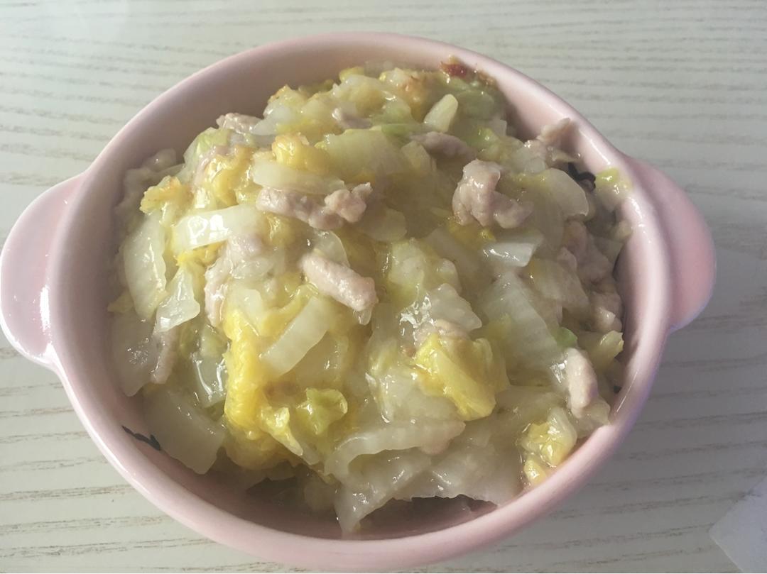 白菜烂糊肉丝