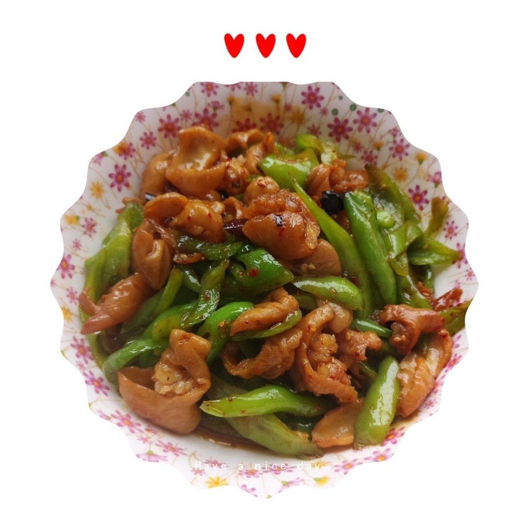 青椒炒肥肠