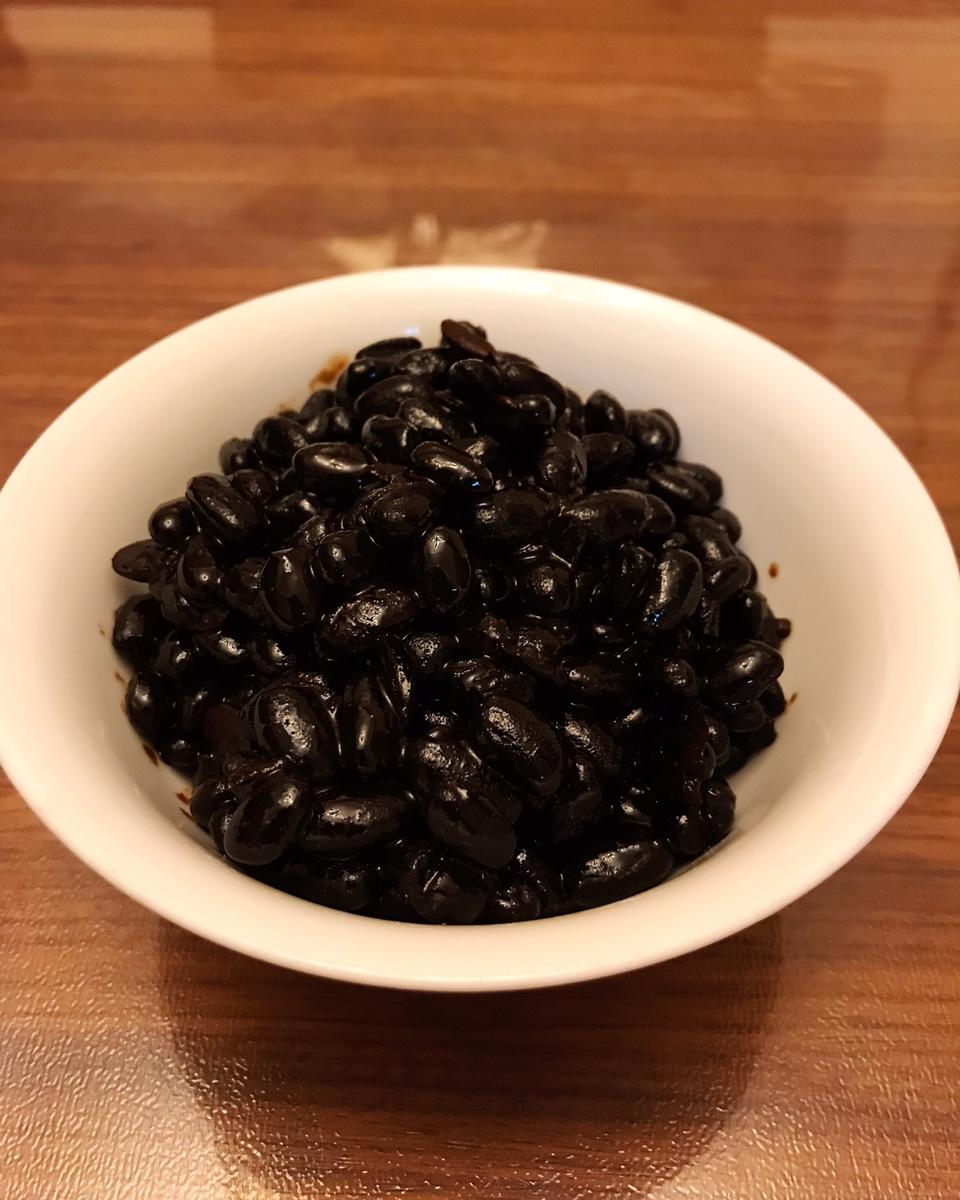 jasminechenli做的【日式酱煮黑豆 低糖少盐版】电饭煲轻松做