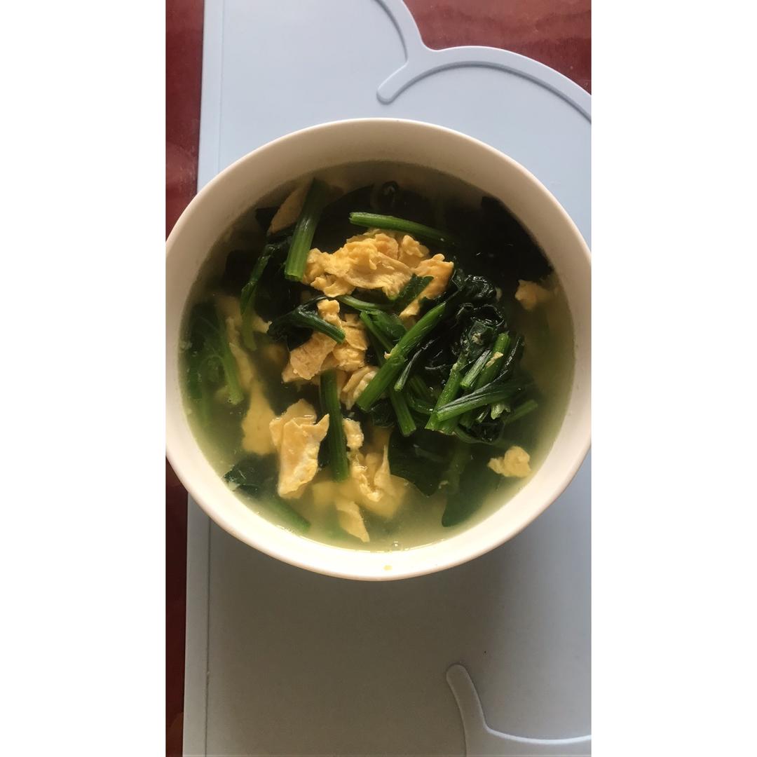 菠菜鸡蛋汤