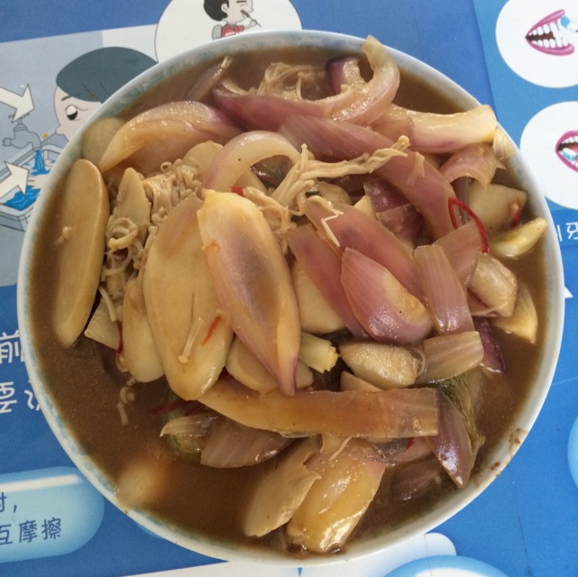 洋葱遇到杏鲍菇