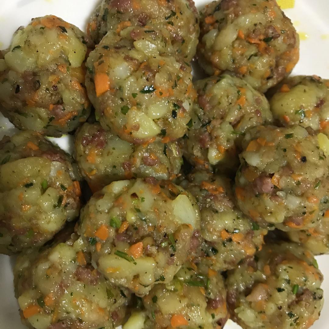 快手菜，土豆小丸子