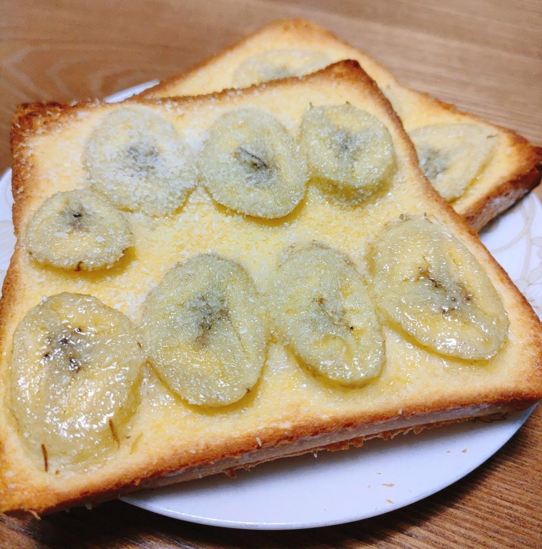好吃到哭的香蕉烤吐司❗️酥脆香甜❗️零失败❗️