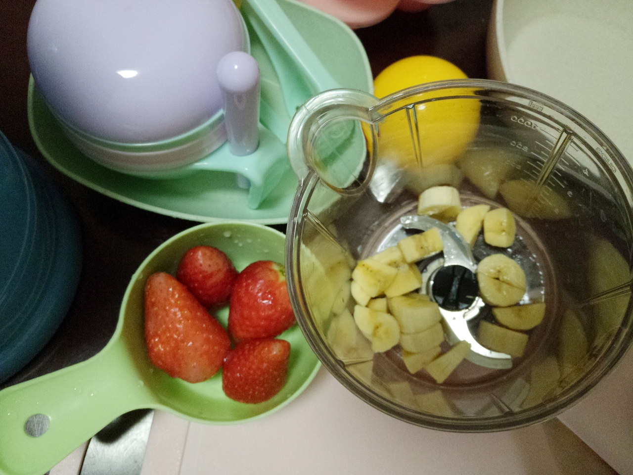 草莓香蕉米糊的做法