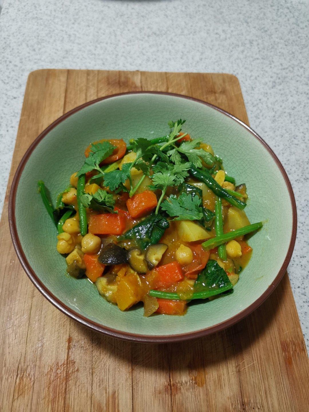 秋日南瓜红薯鸡胸咖喱