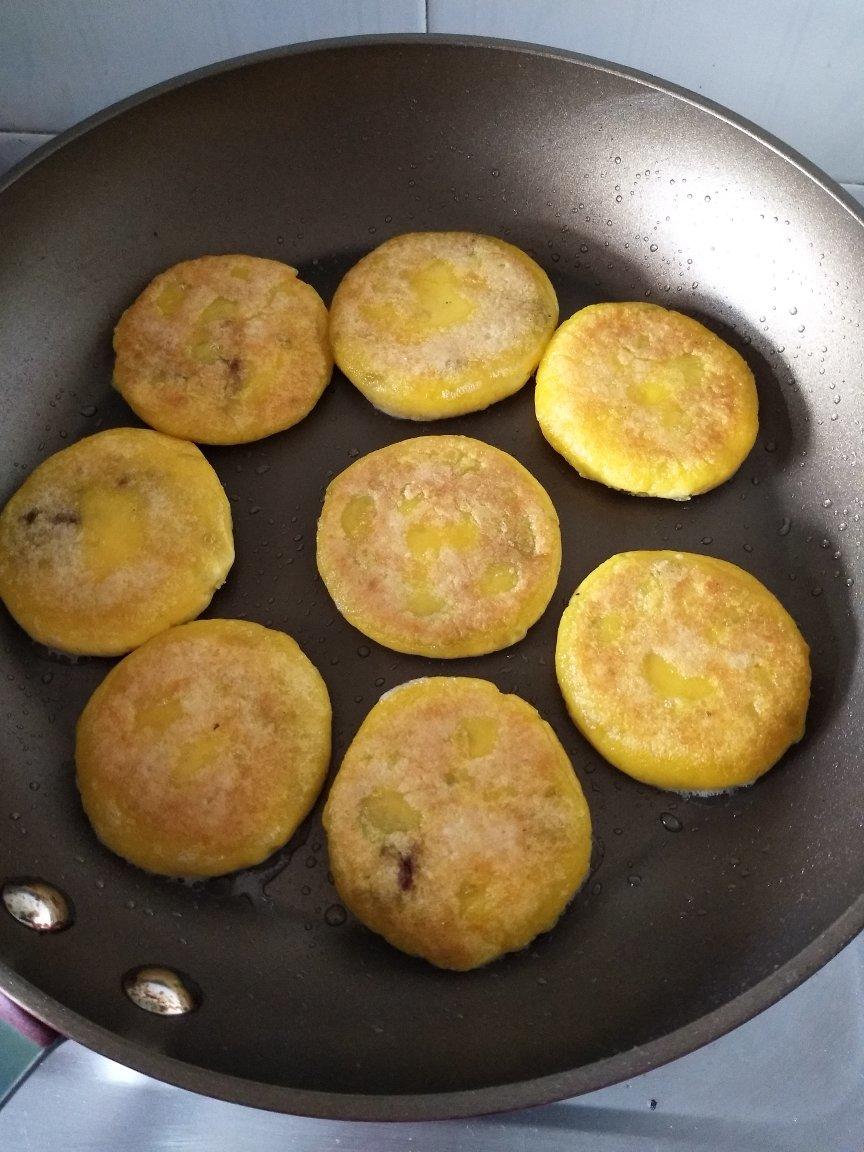 紫薯馅南瓜饼