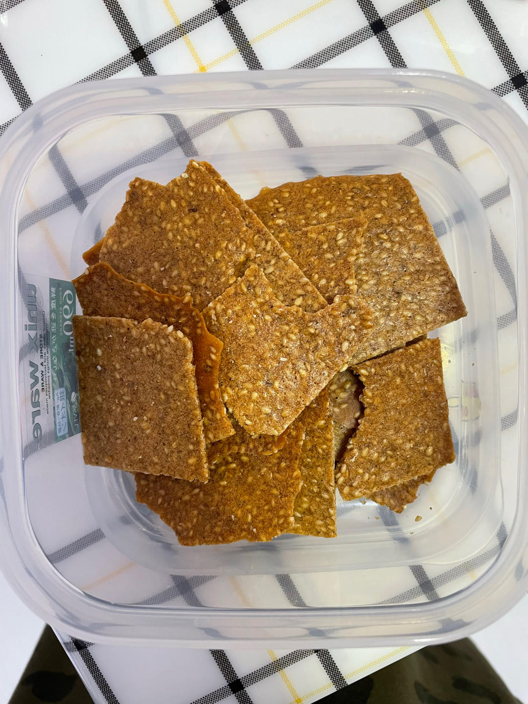 手残党 零失败瓦片酥～消耗蛋清/蛋白-芝麻薄脆 快手宝宝小零食