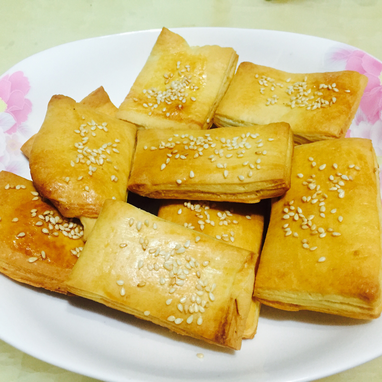 椒盐发面千层饼