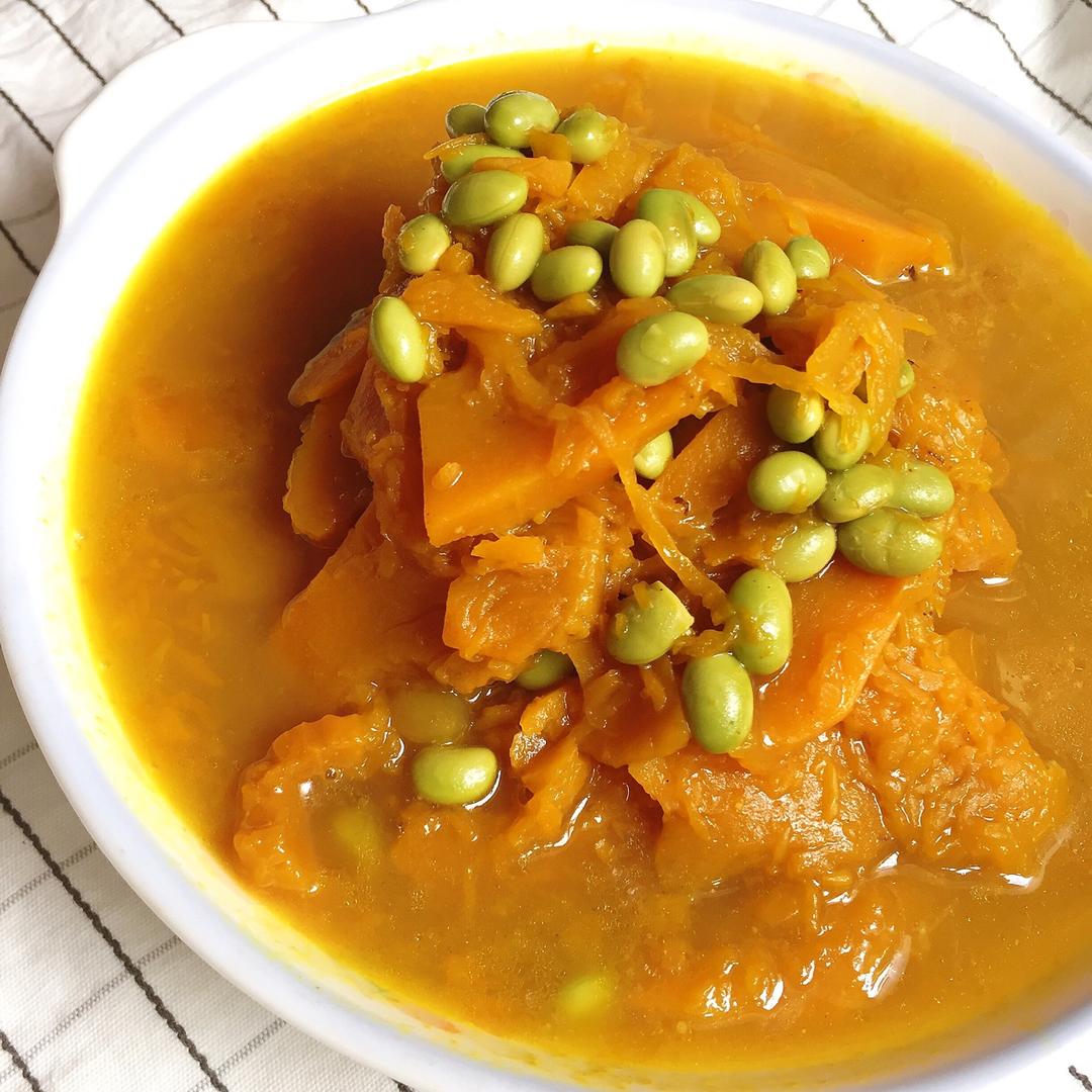 三步骤咖喱煮南瓜煲