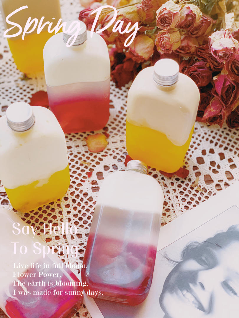 网红水果奶冻茶