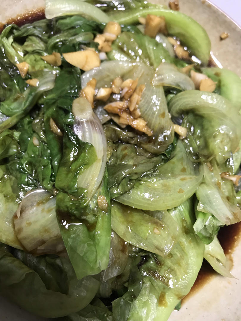 白灼西生菜