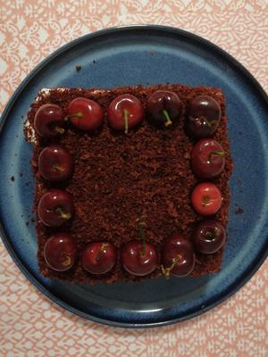 樱桃红丝绒戚风蛋糕（红曲粉+可可粉）的做法 步骤25
