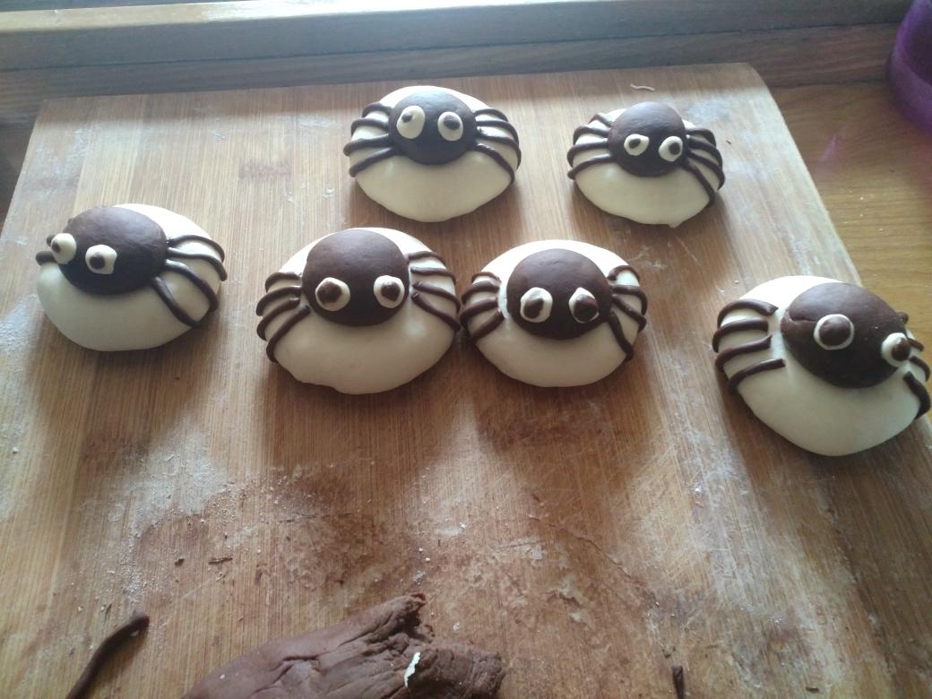 万圣节蜘蛛馒头