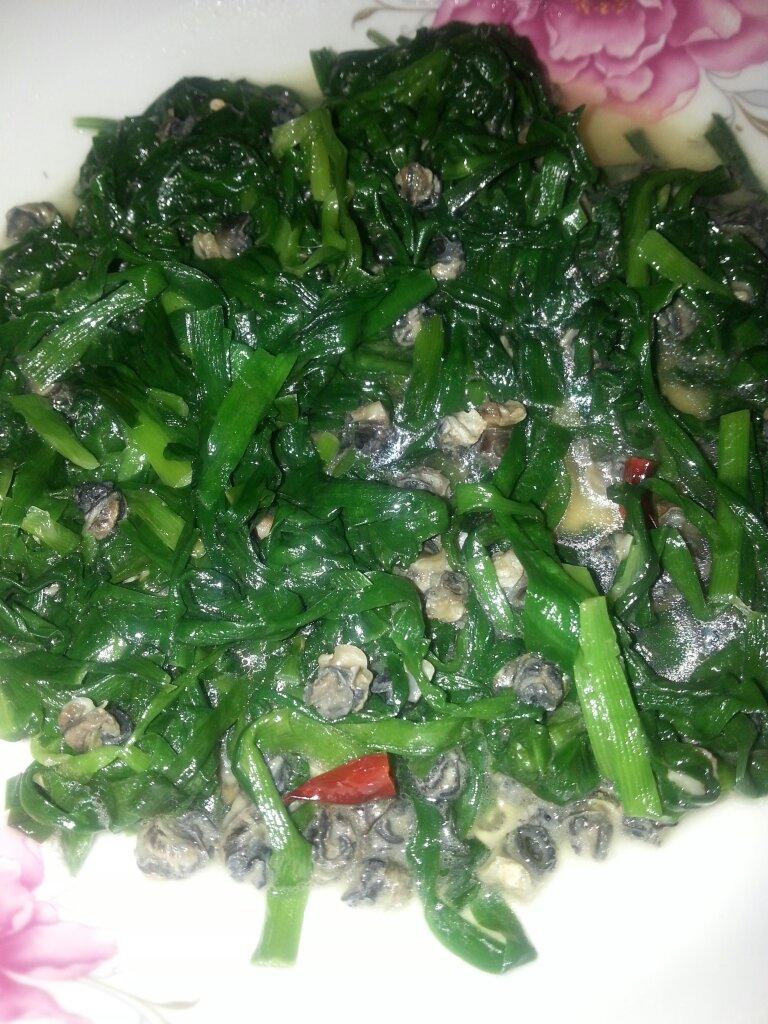 春日一道鲜——韭菜炒螺肉