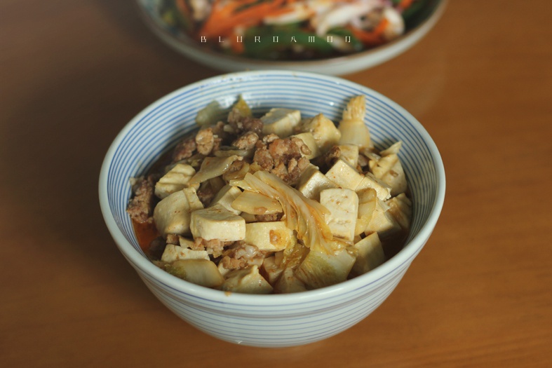 泡菜肉末豆腐