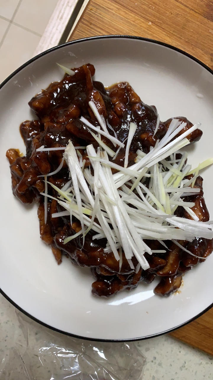 传统做法 京酱肉丝