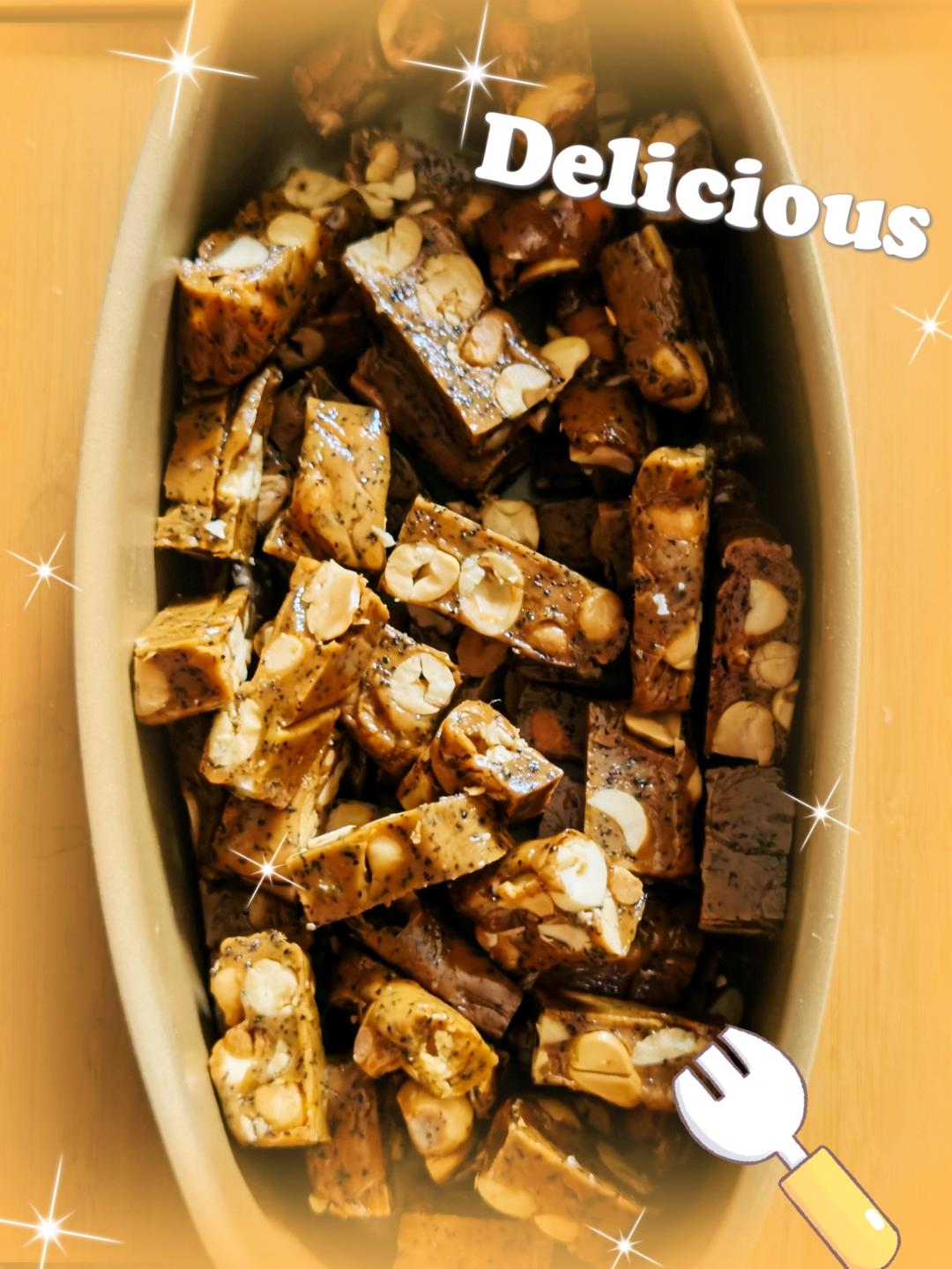 超详细减糖减油版花生太妃糖