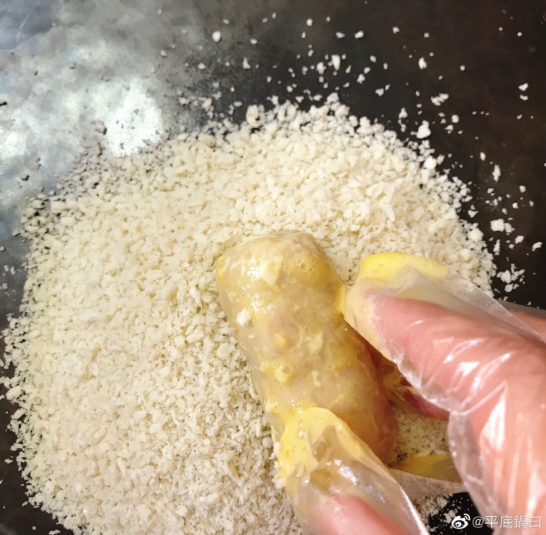 酥脆甜糯的炸芋泥条的做法 步骤10