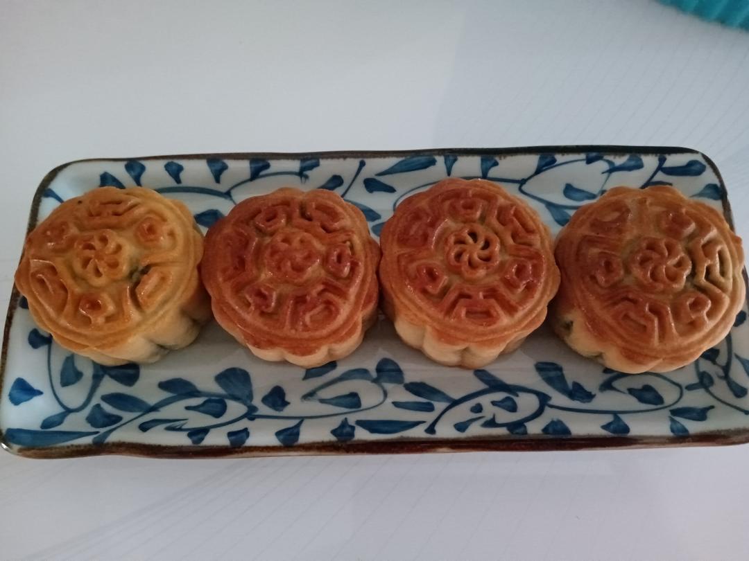 广式纯黑芝麻月饼，咸香不腻