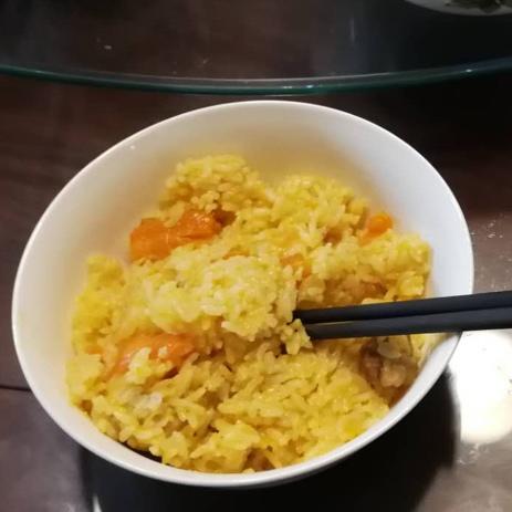 美味到不行的南瓜饭