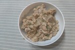 鸡丁烩豌豆芋头