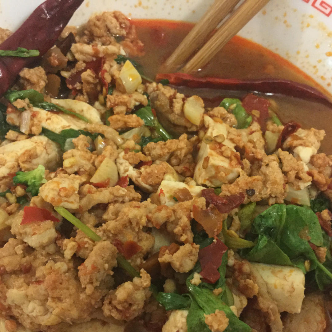 豆腐与肉的绝妙合奏——麻婆豆腐！