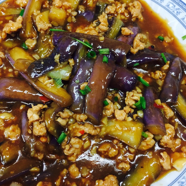 红烧肉沫茄子