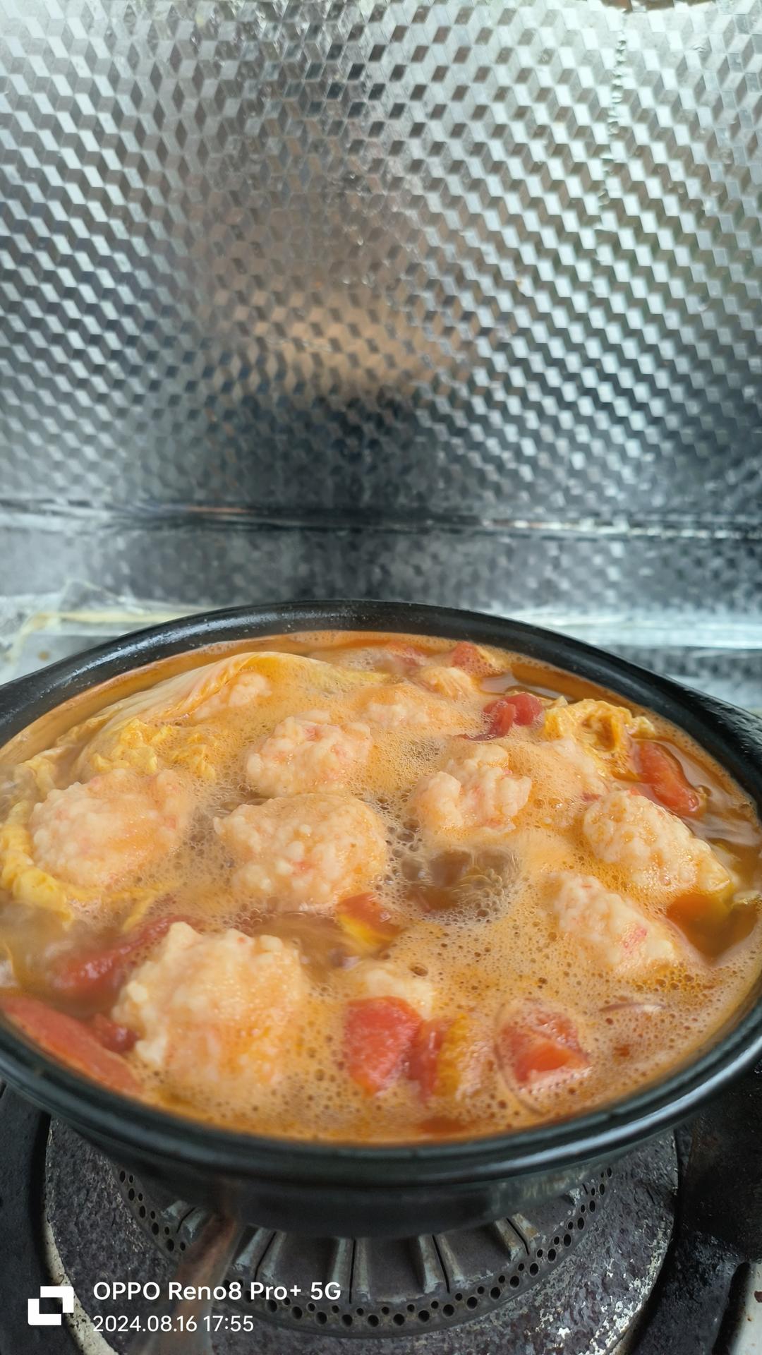火爆餐厅的番茄虾滑粉丝煲，鲜香美味又下饭