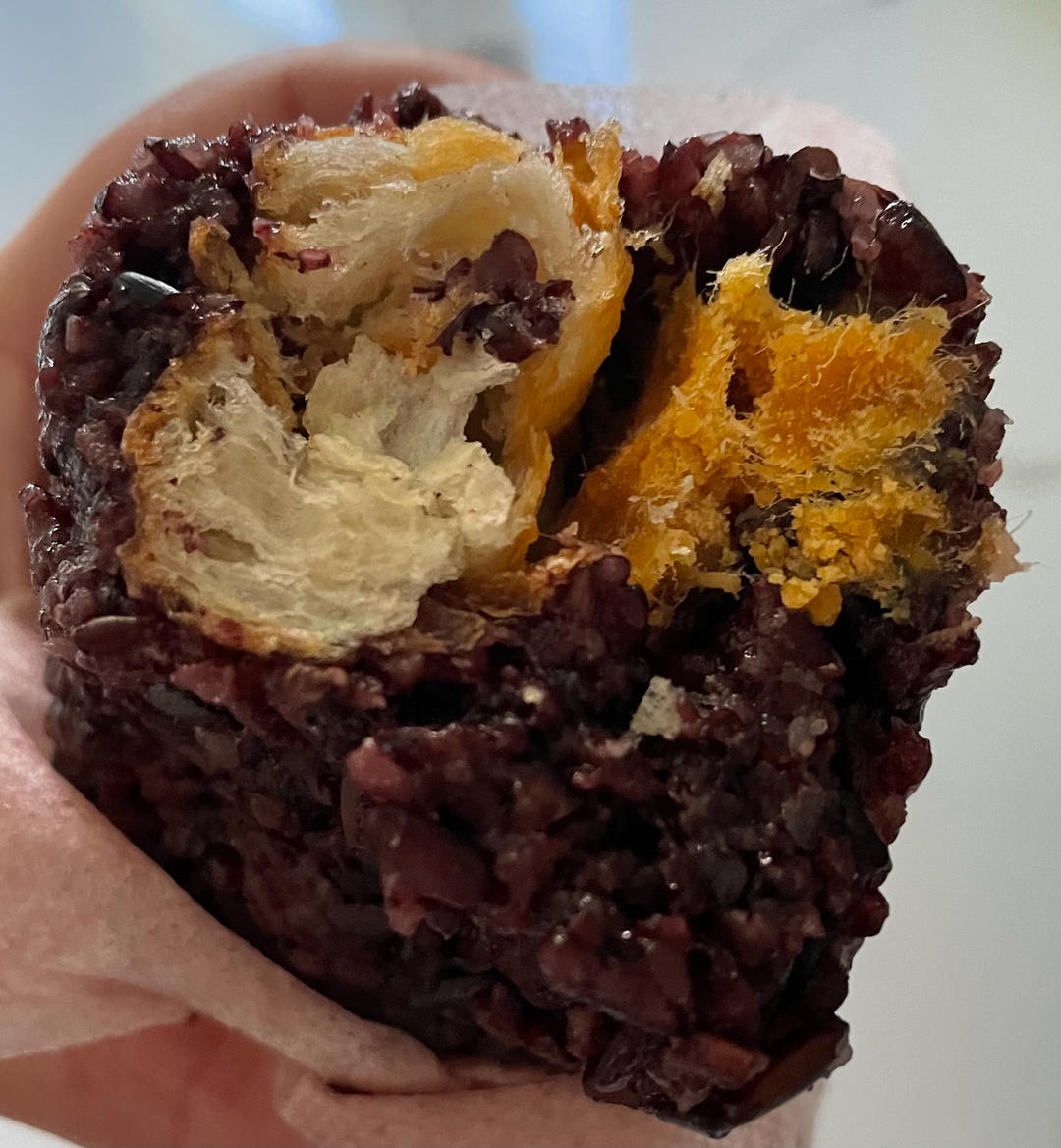 黑米粢饭团