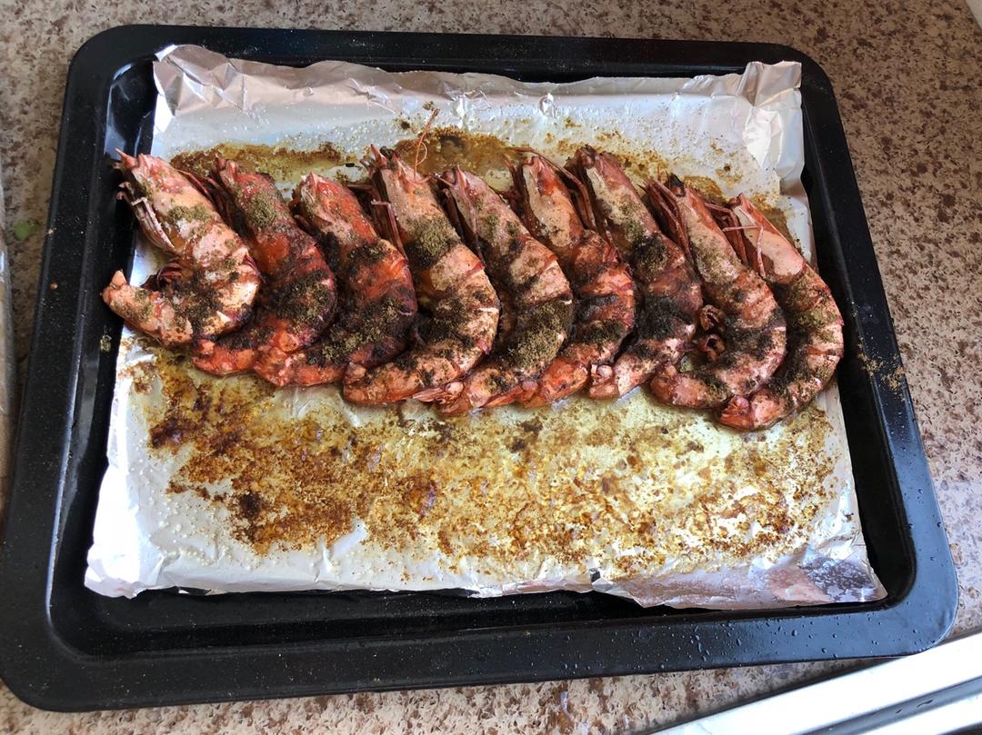 孜然烤虾（烤箱版）