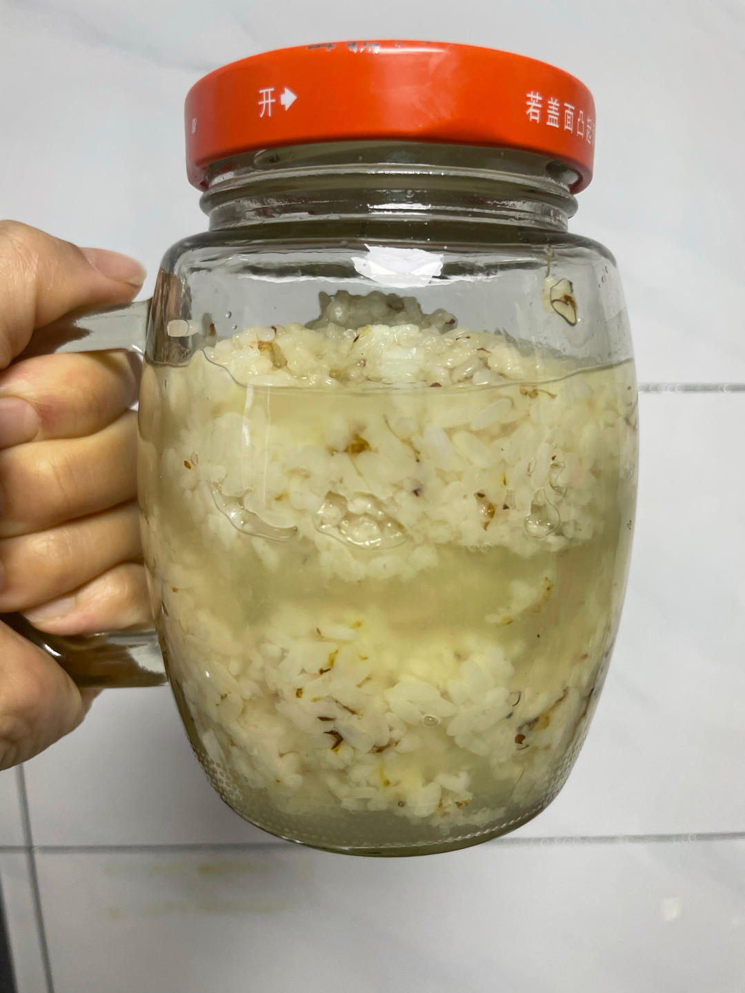 桂花糯米酒。桂花酿，女生晚安小甜酒