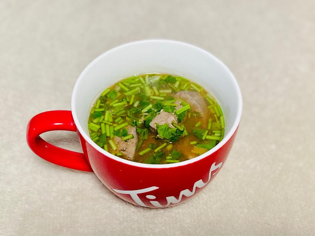 茄汁猪肝汤的做法