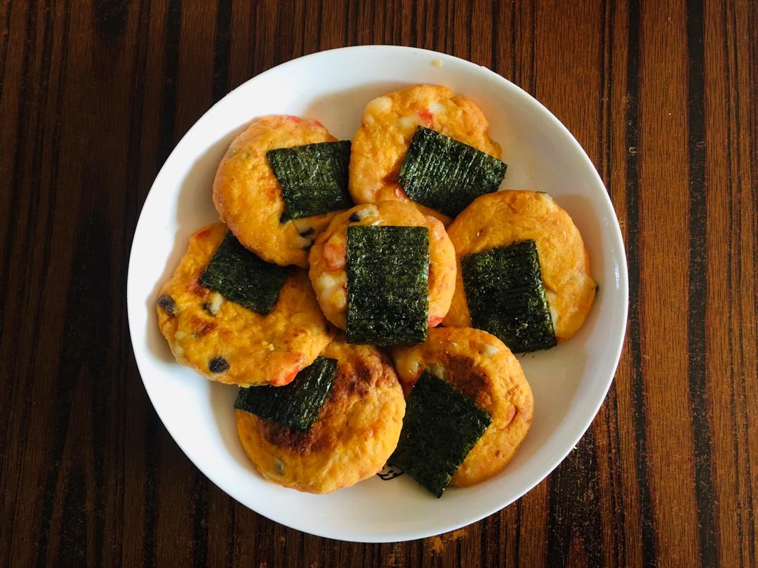 海苔虾肉饼