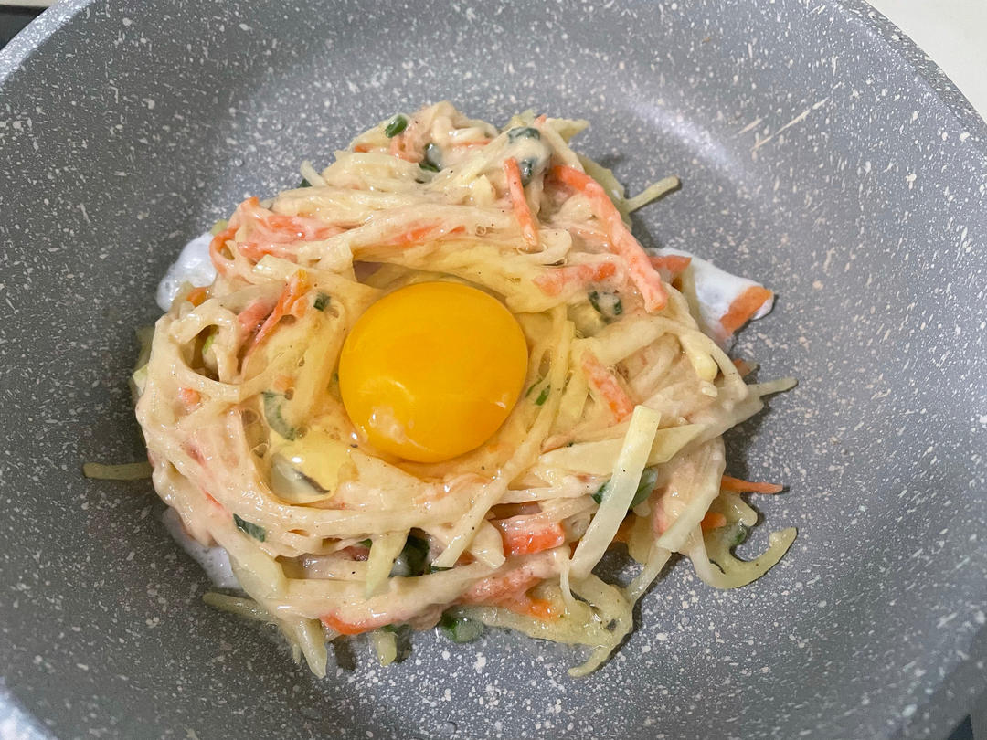 早餐饼(土豆丝饼、土豆丝鸡蛋饼)