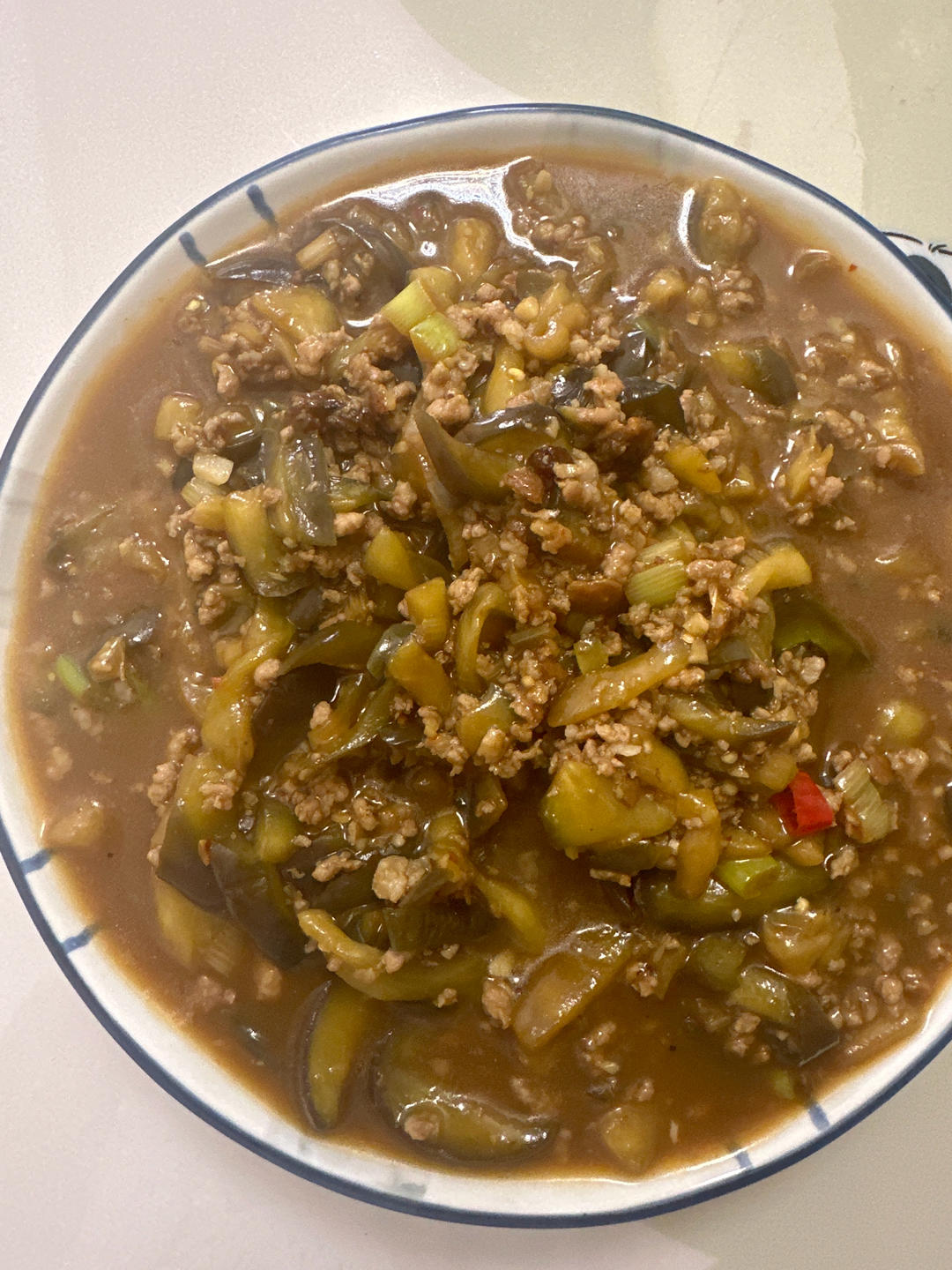 超级下饭酱香味肉末茄子